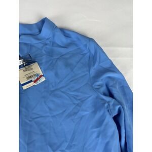 Anne Klein Women's Long Sleeve Tunic Top Blouse‎ Size XL Blue Shirt